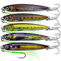 PROBEROS 5 件金属下沉式鱼饵 10g-15g-20g-32g-40g 抛投式钓鱼跳汰机拟饵硬饵摇摆器