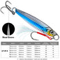 PROBEROS Luya Iron Plate Sea Fishing Metal Bionic Bait 17g/21g/24g/30g/40g/60g Double Hooks Luminous Fake Bait Wholesale