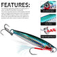 PROBEROS Metal Jig Fishing Lure Cast 3D Laser Wobbler Pike Spoon Carp Hook Swimbait Spinner Sea Tackle Kit Pesca Artificial Bait