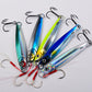 PROBEROS Metal Jig Fishing Lure Cast 3D Laser Wobbler Pike Spoon Carp Hook Swimbait Spinner Sea Tackle Kit Pesca Artificial Bait
