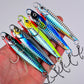 PROBEROS Metal Jig Fishing Lure Cast 3D Laser Wobbler Pike Spoon Carp Hook Swimbait Spinner Sea Tackle Kit Pesca Artificial Bait