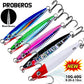 PROBEROS 5pcs Metal Jig Fishing Lure Pesca Artificial Bait Cast 3D Laser Wobbler Pike Spoon Carp Hook Swimbait Spinner Sea Tackle Kit - Proberos