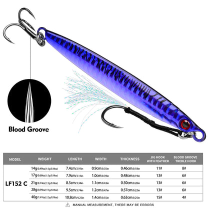 PROBEROS 5PCS Kovová Jig Rybářská návnada Pesca Umělá návnada Cast 3D Laser Wobbler Štiková lžíce Kaprový hák Plavky Spinner Sea Tackle Kit