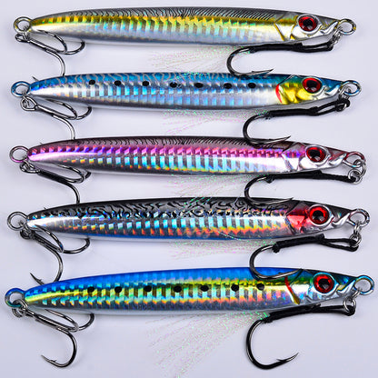 PROBEROS Slow Pitch Jig 3D Eyes Lead Jigging Saltwater for Snapper Grouper Amberjack