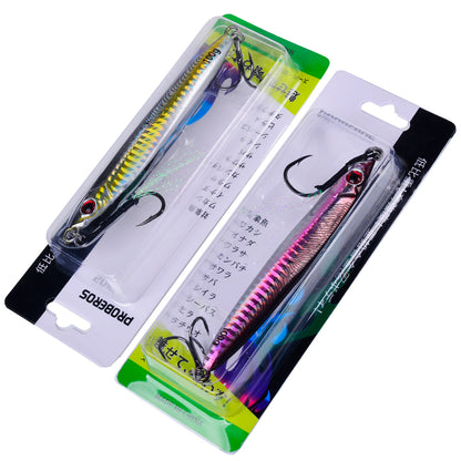 PROBEROS Slow Pitch Jig 3D Eyes Lead Jigging Saltwater for Snapper Grouper Amberjack