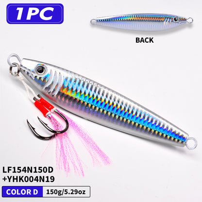 PROBEROS LF154 Lead Slow Jigging Lure Saltwater Fishing Bait 20g-200g（with hooks）