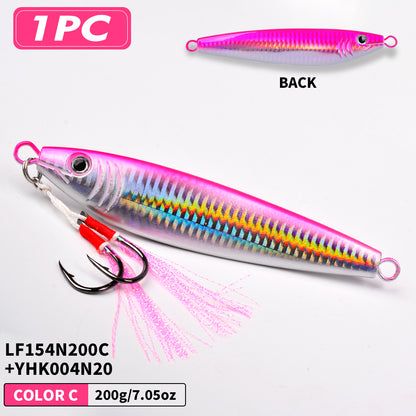 PROBEROS LF154 Lead Slow Jigging Lure Saltwater Fishing Bait 20g-200g（with hooks）