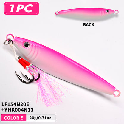PROBEROS LF154 Lead Slow Jigging Lure Saltwater Fishing Bait 20g-200g（with hooks）