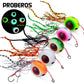 PROBEROS 5PC Pesca Artificial Bait Metal Jig Fishing Lure Swimbait Spinner Sea Tackle Kit Cast 3D Laser Wobbler Pike Spoon Carp Hook - Proberos