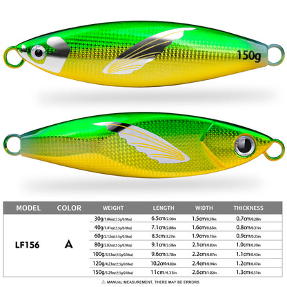 PROBEROS Lead Slow Jigging Lure 3D Bionic Fish Scale 1PCS Pack Saltwater Fishing Bait 30g-150g