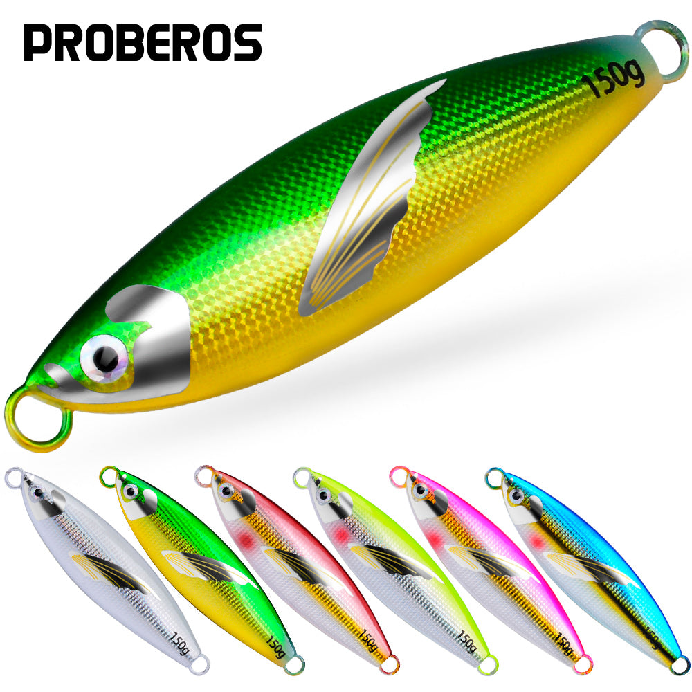 PROBEROS 6 件套 Swimbait Spinner 海钓套装 Pesca 人工鱼饵金属夹具鱼饵抛投 3D 激光摆动器派克勺形鲤鱼钩