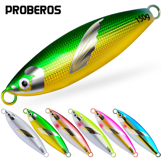 PROBEROS 6 件套 Swimbait Spinner 海钓套装 Pesca 人工鱼饵金属夹具鱼饵抛投 3D 激光摆动器派克勺形鲤鱼钩