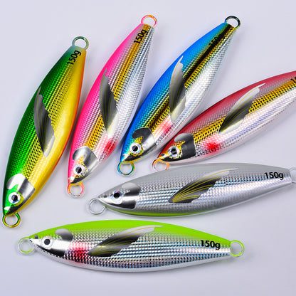 PROBEROS Lead Slow Jigging Lure 3D Bionic Fish Scale 1PCS Pack Saltwater Fishing Bait 30g-150g
