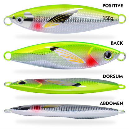 PROBEROS Lead Slow Jigging Lure 3D Bionic Fish Scale 1PCS Pack Saltwater Fishing Bait 30g-150g
