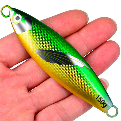 PROBEROS Lead Slow Jigging Lure 3D Bionic Fish Scale 1PCS Pack Saltwater Fishing Bait 30g-150g