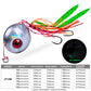 PROBEROS 5pc Jig Fishing Lure Weights 40g-180g Metal Sinking Bait Head Jig Bait With Rubber Skirts Double Hook Jigging Luminous Tackle - Proberos