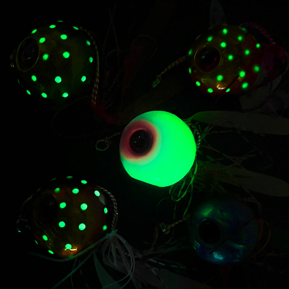 PROBEROS 5ks Jig Rybářské návnady hmotnosti 40g-180g Kovová potápěcí návnada hlava Jig návnada s gumovými sukněmi Dvojitý hák Jigging Luminous Tackle