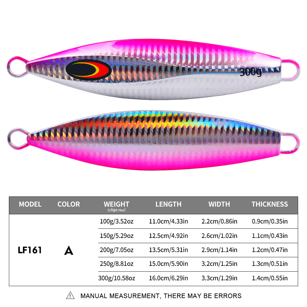 PROBEROS 5PCS 100g 150g 200g 250g 300g 심해선 낚시 정어리 슬라이더 도태 미끼 장주금속 도태 낚시 미끼 바다낚시 집게