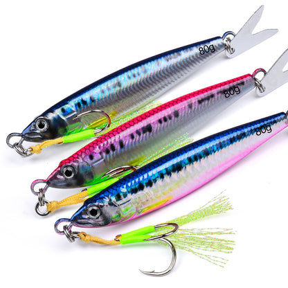 PROBEROS LF162 Saltwater Micro Jigging Lure Propeller Tail 20g-80g
