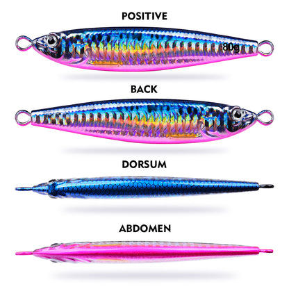 PROBEROS LF162 Saltwater Micro Jigging Lure Propeller Tail 20g-80g