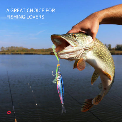 PROBEROS LF162 Saltwater Micro Jigging Lure Propeller Tail 20g-80g
