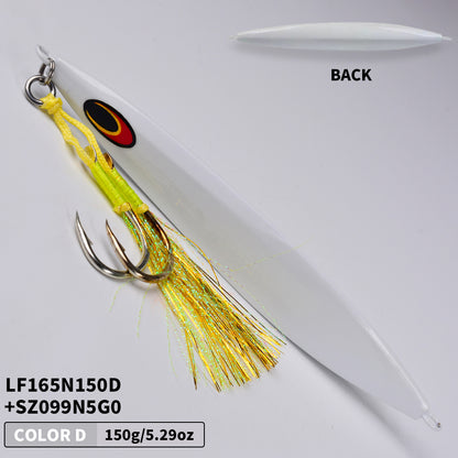 PROBEROS 5PCS 아스팔트 미끼 낚시 발광 클램프 발광 빠른 낙하 낚시터 100g 120g 150g 200g 280g 금속 단단한 미끼 갈고리 Pesca 미끼