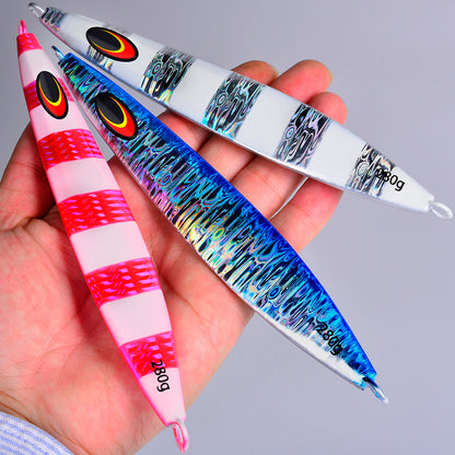 PROBEROS Lead Slow Jigging Lure 5 Colors (A-E) Glow in Dark Saltwater Big Game Fishing Bait 100g-280g (1PC Pack) Model: LF165&nbsp;