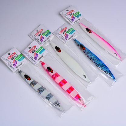PROBEROS Lead Slow Jigging Lure 5 Colors (A-E) Glow in Dark Saltwater Big Game Fishing Bait 100g-280g (1PC Pack) Model: LF165&nbsp;