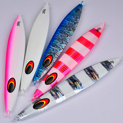 PROBEROS Lead Slow Jigging Lure 5 Colors (A-E) Glow in Dark Saltwater Big Game Fishing Bait 100g-280g (1PC Pack) Model: LF165&nbsp;