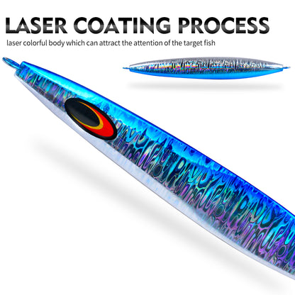 PROBEROS Lead Slow Jigging Lure 5 Colors (A-E) Glow in Dark Saltwater Big Game Fishing Bait 100g-280g (1PC Pack) Model: LF165&nbsp;