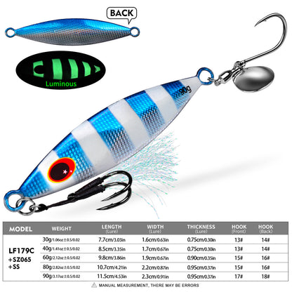 PROBEROS LF179 Micro Jigging Lure 30g-90g Saltwater Fishing Bait