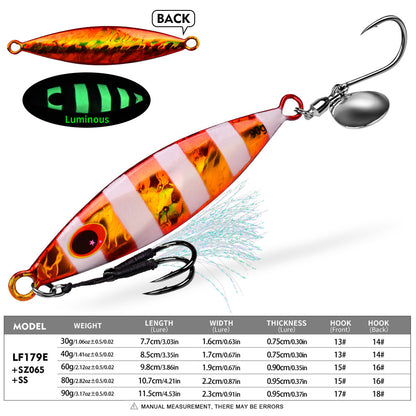 PROBEROS LF179 Micro Jigging Lure 30g-90g Saltwater Fishing Bait