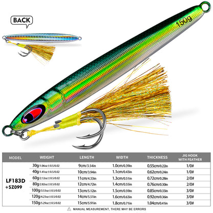 PROBEROS LF183 Fast Sinking Metal Jig Lure 30g-150g | Bait