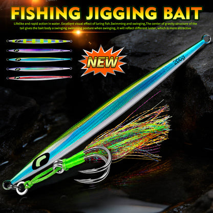 PROBEROS Saltwater Vertical Jigging Lure, 60g-200g（with hooks）