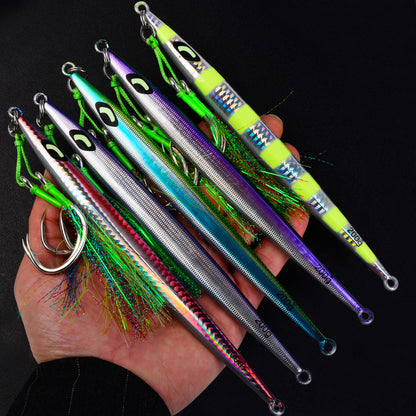 PROBEROS Saltwater Vertical Jigging Lure, 60g-200g（with hooks）