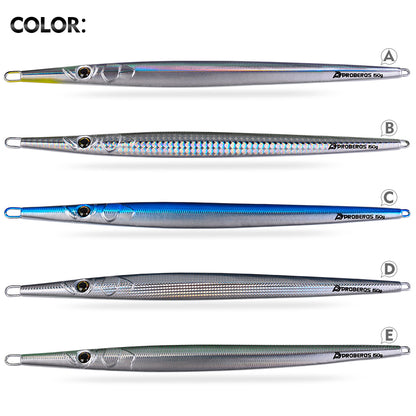 PROBEROS 5pcs Metallo Jig 30/60/100/150/200/250g Lungo Getto Rapido Incasso Jigging Lure Pesca Bait Trota Artificiale Hard Lure Tackle