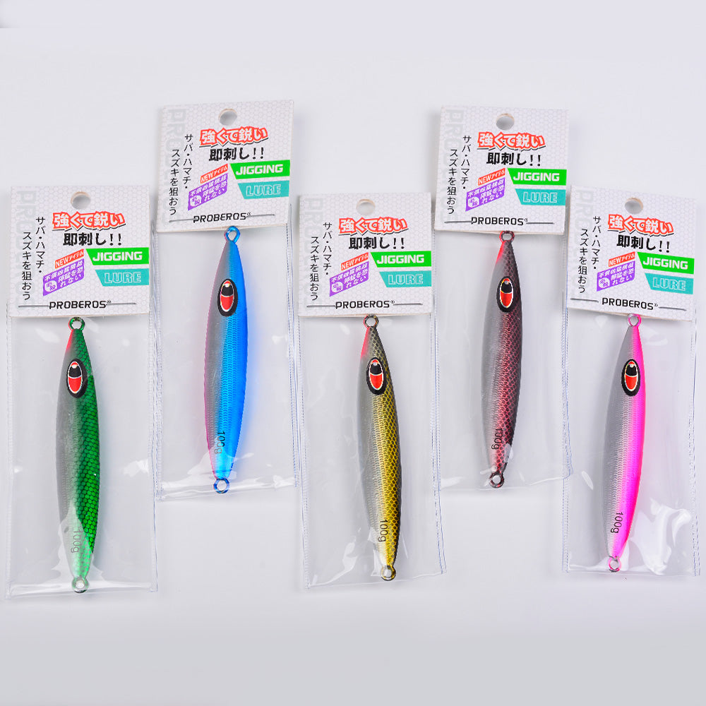 PROBEROS LF188 Saltwater Slow Pitch Jigging Lure Metal Jig 20g-100g