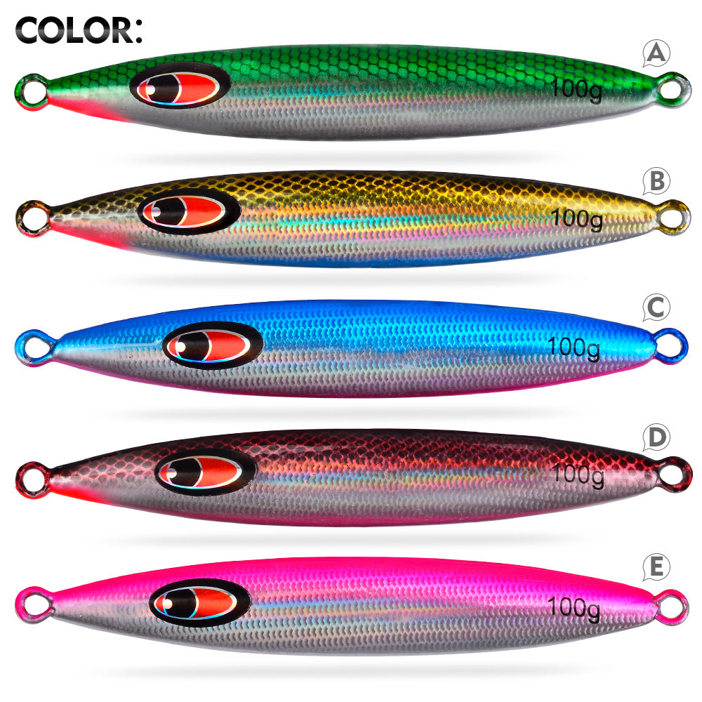 PROBEROS LF188 Saltwater Slow Pitch Jigging Lure Metal Jig 20g-100g