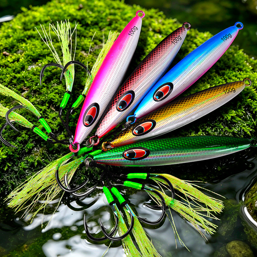 PROBEROS LF188 Saltwater Slow Pitch Jigging Lure Metal Jig 20g-100g