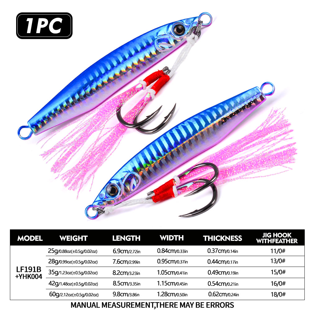 PROBEROS LF191 Saltwater Slow Jigging Lure 25g-60g