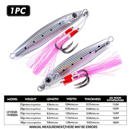 PROBEROS LF191 Saltwater Slow Jigging Lure 25g-60g