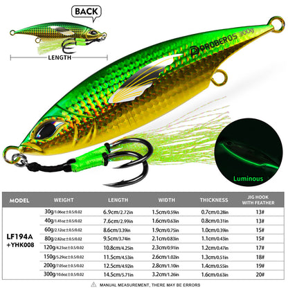 PROBEROS LF194 Saltwater Slow Pitch Jigging Lure | Metal Jig