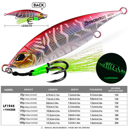 PROBEROS LF194 Saltwater Slow Pitch Jigging Lure | Metal Jig