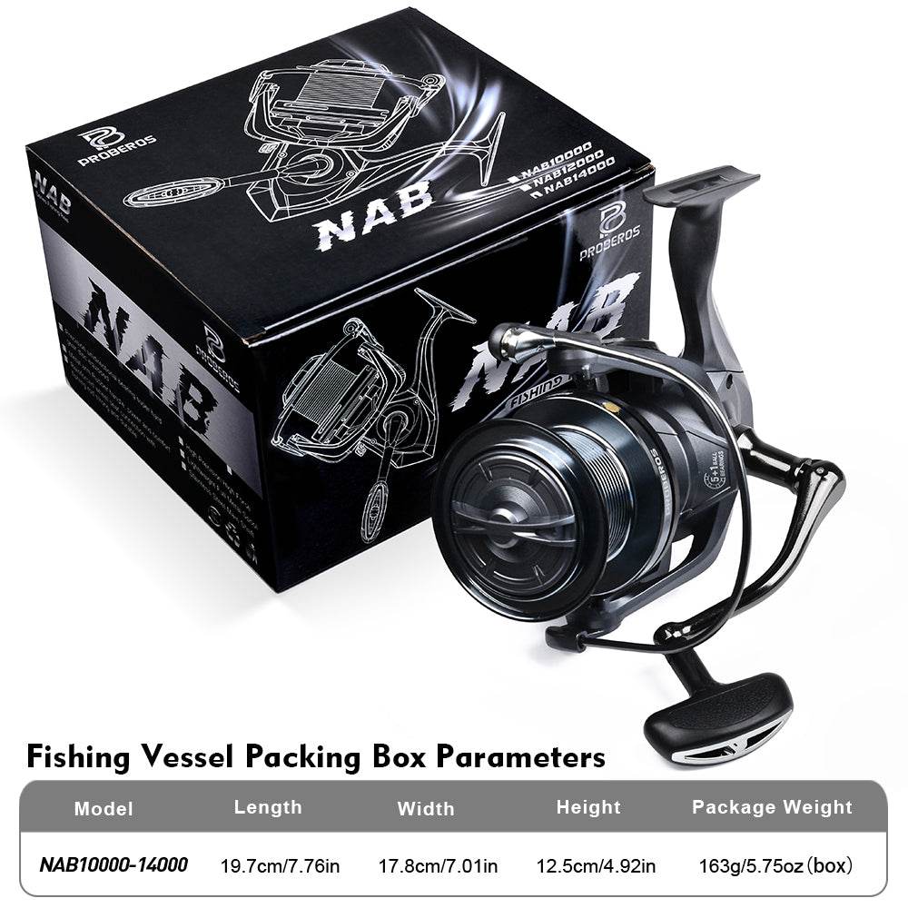 PROBEROS® 5+1BB ball bearings 18Kg/39.7LB maximum power stainless steel bearings drive system 4.8:1 rotary fishing spinning reel - Proberos