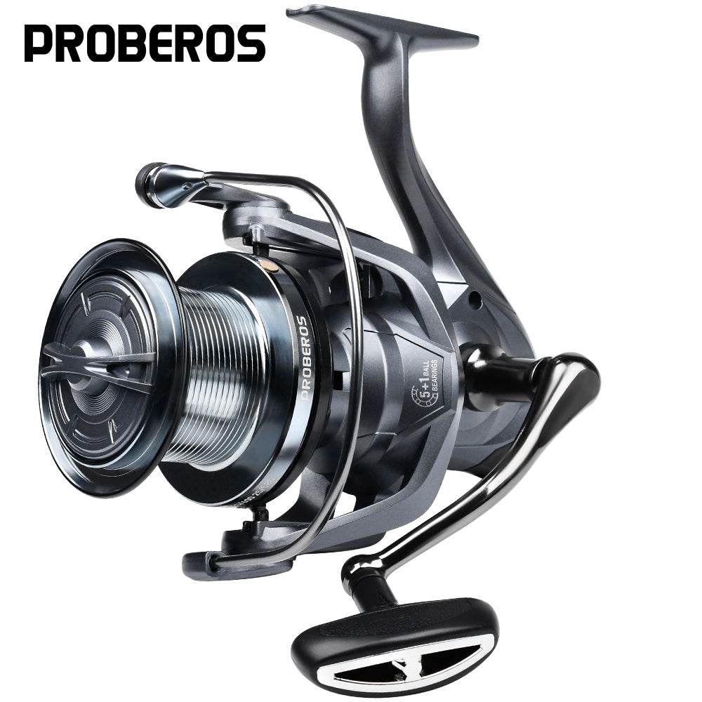 PROBEROS® 5+1BB ball bearings 18Kg/39.7LB maximum power stainless steel bearings drive system 4.8:1 rotary fishing spinning reel - Proberos