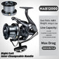 PROBEROS® 5+1BB ball bearings 18Kg/39.7LB maximum power stainless steel bearings drive system 4.8:1 rotary fishing spinning reel - Proberos