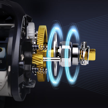 PROBEROS Low Profile Baitcasting Reel 7.2:1 Gear Ratio - P1 Ultra Light 209g 8kg Drag Fishing Reel