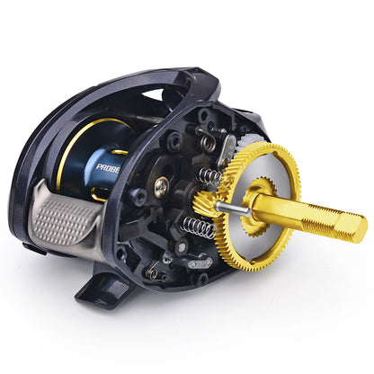 PROBEROS Low Profile Baitcasting Reel 7.2:1 Gear Ratio - P1 Ultra Light 209g 8kg Drag Fishing Reel
