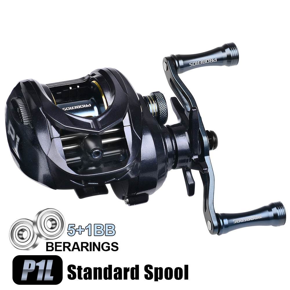 PROBEROS® baitcasting Reels Magnetic Brake System, Left and Right Handed Wheel - Proberos