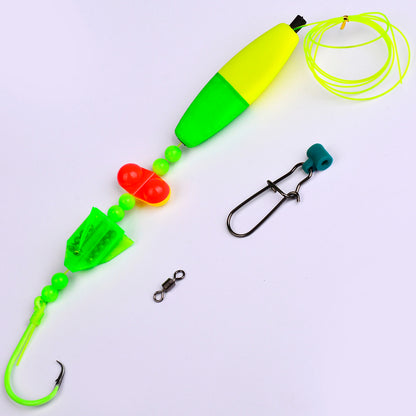 PROBEROS PJ007 Pre-Tied Catfish Float Rig Set Luminous6/0#-10/0# 5PCS